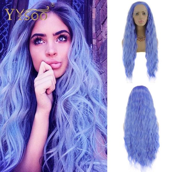 yysoo long blue synthetic lace front wigs for fashion women13x4 glueless loose wave blue wig half hand tieds heat resistant wig, Black
yysoo long blue synthetic lace front wigs for fashion women13x4 glueless loose wave blue wig half hand tieds heat resistant wig, Black