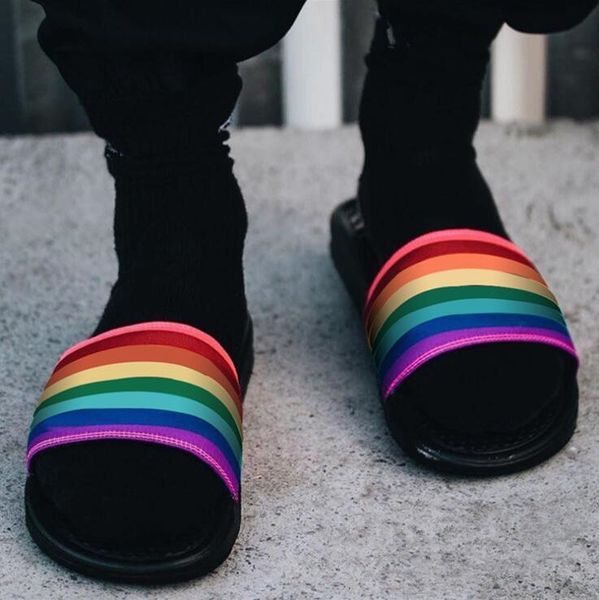 fashion design simple rainbow slippers mens womens fashion outdoor causal beach slippers lady summer house beach shoes lady flat slipper, Black
fashion design simple rainbow slippers mens womens fashion outdoor causal beach slippers lady summer house beach shoes lady flat slipper, Black