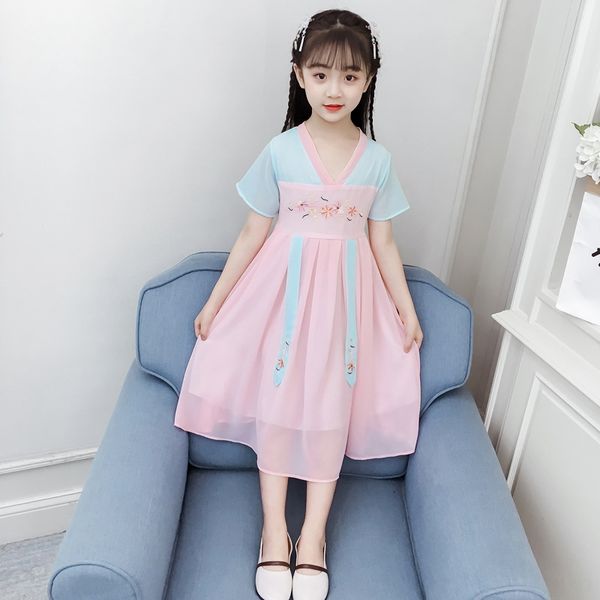 girls' theme costume ethnic clothing hanfu ancient ru skirt children's and women's chinese style summer dress middle and big, Red
girls' theme costume ethnic clothing hanfu ancient ru skirt children's and women's chinese style summer dress middle and big, Red