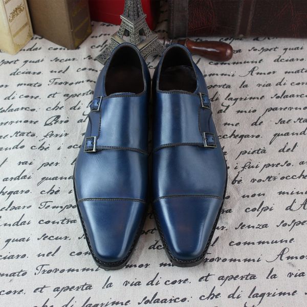 goodyear handmade monks monk monk cow leather business low custom-made shoes calfskin sole custom, Black
goodyear handmade monks monk monk cow leather business low custom-made shoes calfskin sole custom, Black