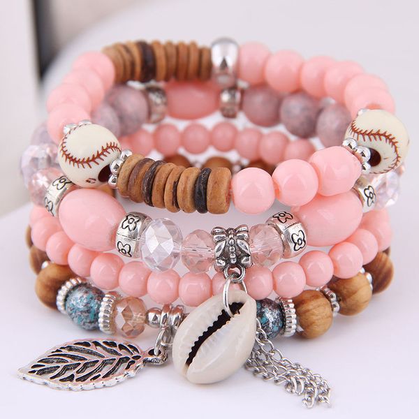 diezi korean multicolor crystal beads shell leaves tassel bracelets for women gift elastic rope wrap bracelet pulseira feminina, Silver
diezi korean multicolor crystal beads shell leaves tassel bracelets for women gift elastic rope wrap bracelet pulseira feminina, Silver