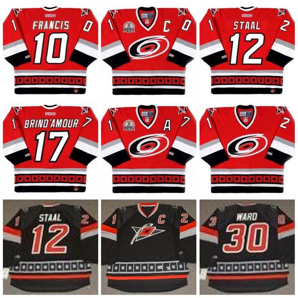 Carolina Hurricanes 10 RON FRANCIS 2002 12 ERIC STAAL 2003 17 ROD BRIND'AMOUR 2002 30 CAM WARD Vintage Hockey Jersey Men Women Youth
Carolina Hurricanes 10 RON FRANCIS 2002 12 ERIC STAAL 2003 17 ROD BRIND'AMOUR 2002 30 CAM WARD Vintage Hockey Jersey Men Women Youth