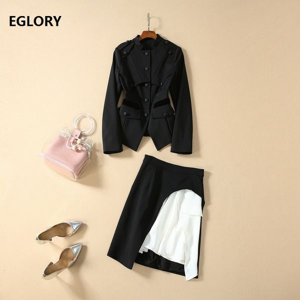 grade designer clothing sets 2020 spring jacket set women single breasted coat blazer+asymmetricl skirt set ladies work suit, White
grade designer clothing sets 2020 spring jacket set women single breasted coat blazer+asymmetricl skirt set ladies work suit, White