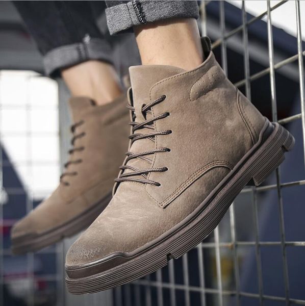 spring men's fashion boots man street trend business casual lace-up shoes trendy loafers leisure contracted shoes, Black
spring men's fashion boots man street trend business casual lace-up shoes trendy loafers leisure contracted shoes, Black