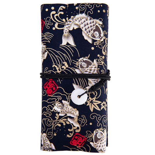 good protection make up brush bag old-school fish pattern 13pcs linen makeup brushes sack
good protection make up brush bag old-school fish pattern 13pcs linen makeup brushes sack