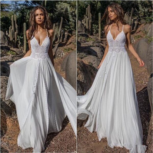 new asaf dadush a line wedding dresses spaghetti lace wedding gowns backless robe de mariée simple bridal dress, White
new asaf dadush a line wedding dresses spaghetti lace wedding gowns backless robe de mariée simple bridal dress, White