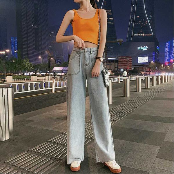 liberjog woman jeans blue wide leg casual loose high waist straight spring autumn cotton denim pants vintage trousers female
liberjog woman jeans blue wide leg casual loose high waist straight spring autumn cotton denim pants vintage trousers female