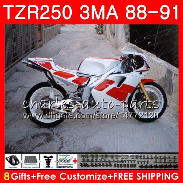 

body for yamaha tzr250 3ma tzr-250 1988 1989 1990 1991 red 118hm.50 tzr250 rs rr white ypvs tzr250rr tzr 250 88 89 90 91 fairing kit