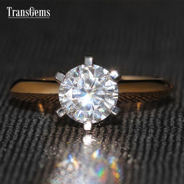 transgems classic 14k white gold 1 carat diameter 6.5mm f color moissanite engagement ring for women solitare engagement ring y19061203, Slivery;golden
transgems classic 14k white gold 1 carat diameter 6.5mm f color moissanite engagement ring for women solitare engagement ring y19061203, Slivery;golden