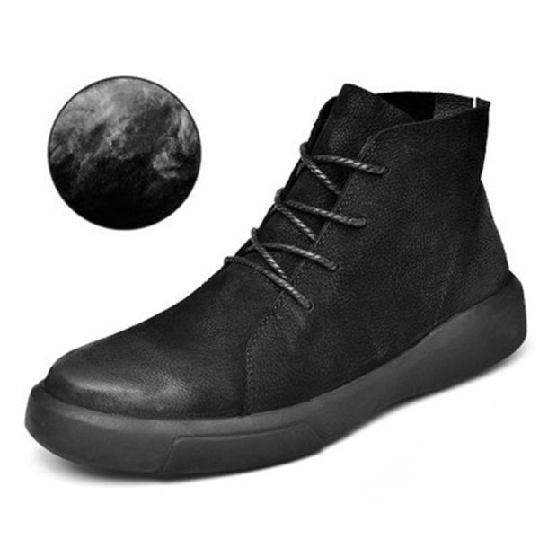 man winter genuine leather men snow boots ankle boots plush warm men motorcycle autumn outdoor man shoes size 37-47, Black
man winter genuine leather men snow boots ankle boots plush warm men motorcycle autumn outdoor man shoes size 37-47, Black