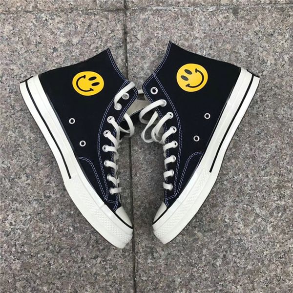 2021 chinatown market all stars canvas shoes chuck 1970s taylor 70 men women smile face happy camper designer casual sport sneakers 36-44, Black
2021 chinatown market all stars canvas shoes chuck 1970s taylor 70 men women smile face happy camper designer casual sport sneakers 36-44, Black