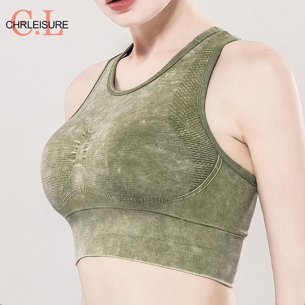 chrleisure women high strength elastic tank gym fitness running push up bra breathable washed sports bra workout, White
chrleisure women high strength elastic tank gym fitness running push up bra breathable washed sports bra workout, White
