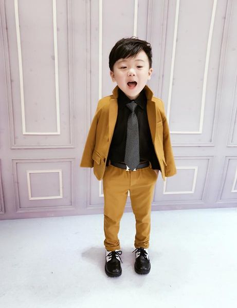 2020 spring fall boys light suit 2 pcs clildren's clothing set kids gentlemen handsome western-style clothes dress x352, Black
2020 spring fall boys light suit 2 pcs clildren's clothing set kids gentlemen handsome western-style clothes dress x352, Black