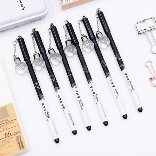 1pcs twelve constellations 0.5mm black ink gel pen glowing pendant gel pen kawaii stationery gift school supply
1pcs twelve constellations 0.5mm black ink gel pen glowing pendant gel pen kawaii stationery gift school supply