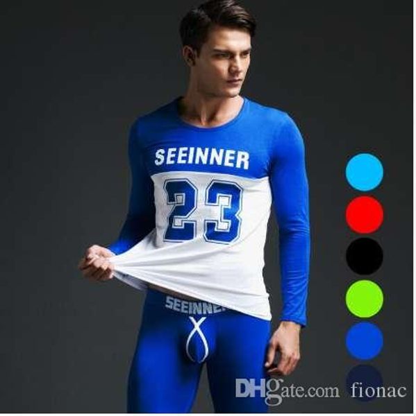 seeinner мода no.23 брюки + tops мужчины дышащий прохладный feeling белье мужчины лонг джонс фитнес термобелье body shaper, Black;white 
seeinner мода no.23 брюки + tops мужчины дышащий прохладный feeling белье мужчины лонг джонс фитнес термобелье body shaper, Black;white