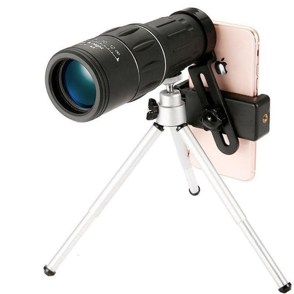 tripod monocular 16x52 double focus hd telescope scope for mobile phone clip camera high power portable camping bird watching
tripod monocular 16x52 double focus hd telescope scope for mobile phone clip camera high power portable camping bird watching