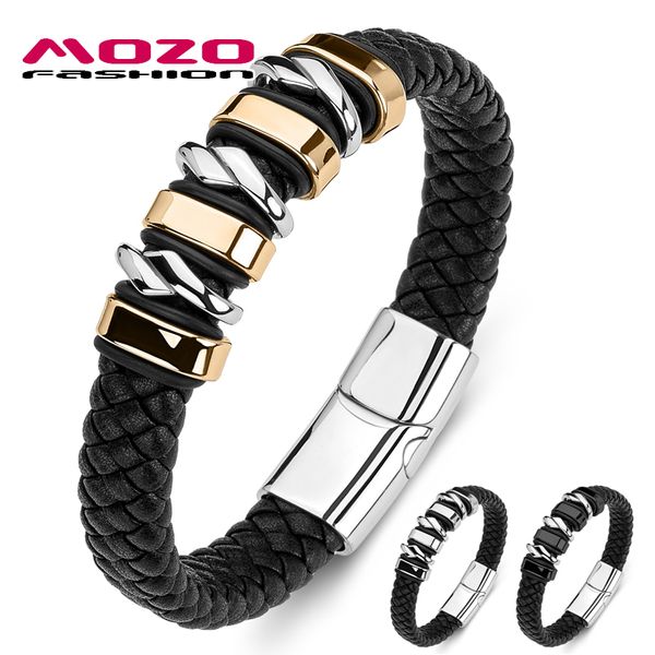 2020 men bracelet braided genuine leather stainless steel trendy punk bangle women collocation jewelry, Golden;silver
2020 men bracelet braided genuine leather stainless steel trendy punk bangle women collocation jewelry, Golden;silver