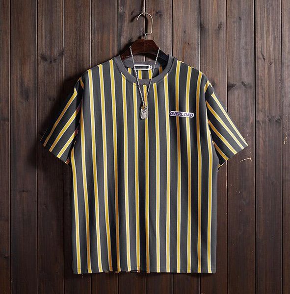 2019 fashion baseball jerseys t-shirt male summer round neck loose vertical stripes short sleeve, Blue;black
2019 fashion baseball jerseys t-shirt male summer round neck loose vertical stripes short sleeve, Blue;black