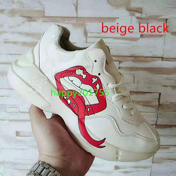 2019 rhyton men women sneakers loafers fashion desinger men women low cut beige black white casual sport shoes size 36-44
2019 rhyton men women sneakers loafers fashion desinger men women low cut beige black white casual sport shoes size 36-44