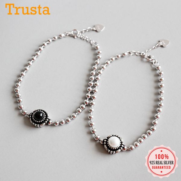 trustdavis fashion genuine 925 sterling silver minimalist sweet design beads bracelets for women wedding jewelry gift ds2269, Black
trustdavis fashion genuine 925 sterling silver minimalist sweet design beads bracelets for women wedding jewelry gift ds2269, Black