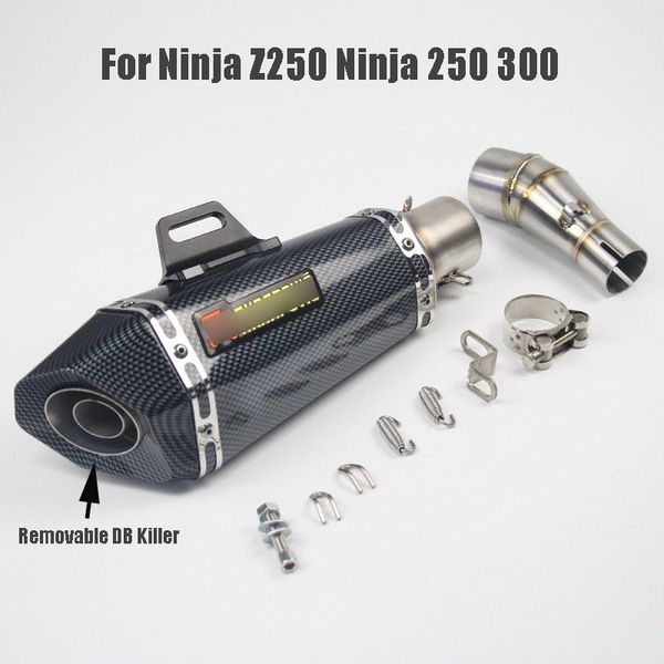 motorcycle exhaust muffler pipe tip middle mid link tube slip on exhaust system for ninja 250 ninja 300
motorcycle exhaust muffler pipe tip middle mid link tube slip on exhaust system for ninja 250 ninja 300