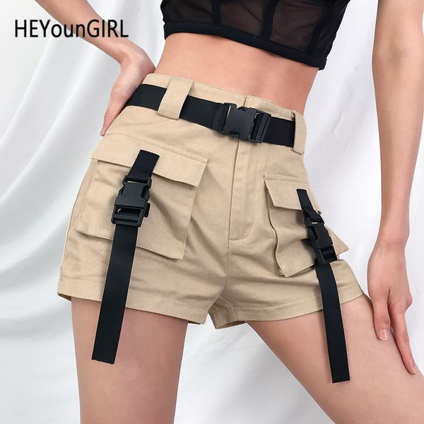 heyoungirl khaki black high waist shorts woman summer elegant short pants women casual harajuku ladies shorts cotton summer 2020, White;black
heyoungirl khaki black high waist shorts woman summer elegant short pants women casual harajuku ladies shorts cotton summer 2020, White;black
