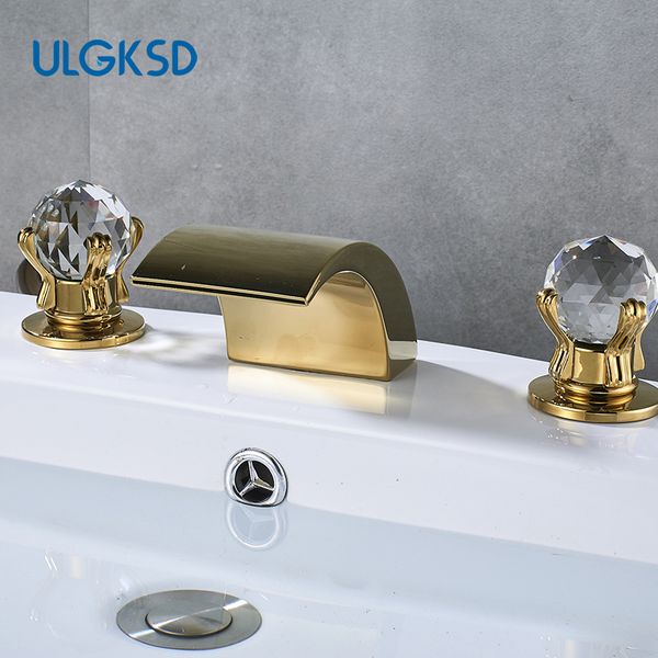 ulgksd golden basin faucet waterfall faucet two handle crystal ball faucets bathroom mixer tap
ulgksd golden basin faucet waterfall faucet two handle crystal ball faucets bathroom mixer tap
