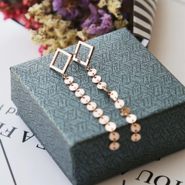 jewelry titaiunm steel earrings stainless steel needle tassel square small wafer dangle earrings for women, Silver
jewelry titaiunm steel earrings stainless steel needle tassel square small wafer dangle earrings for women, Silver
