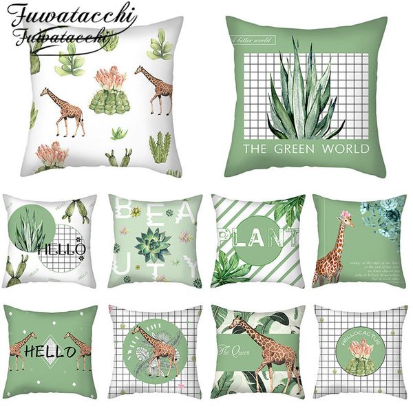 fuwatacchi succulent plant cushion cover mint green throw pillowcase for sofa car living room decorative pillow cover polyester
fuwatacchi succulent plant cushion cover mint green throw pillowcase for sofa car living room decorative pillow cover polyester