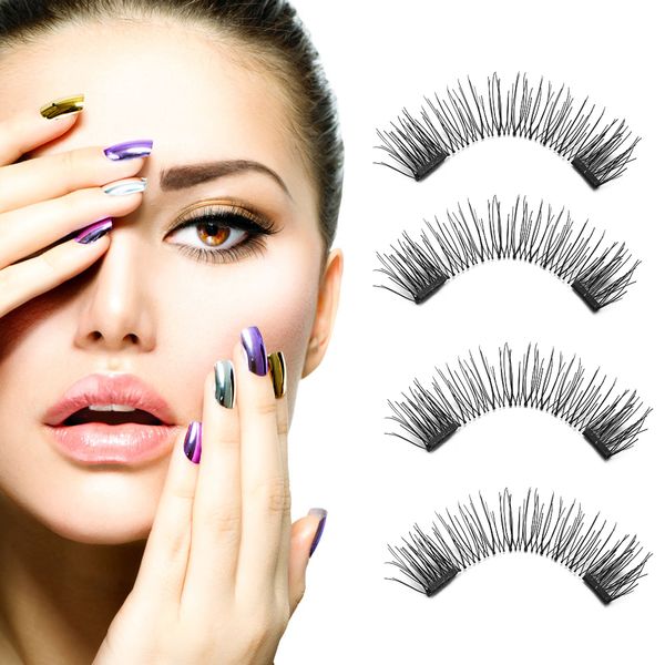 1set silk fiber dual magnetic false eyelashes handmade thick long magnet eye lashes glue-lashes makeup extension tool
1set silk fiber dual magnetic false eyelashes handmade thick long magnet eye lashes glue-lashes makeup extension tool