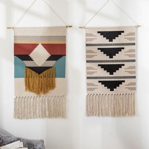 Bohemian Woven Wall Hanging Tapestry Colorful Geometric Rhombus Tassels Blanket R9UE
Bohemian Woven Wall Hanging Tapestry Colorful Geometric Rhombus Tassels Blanket R9UE