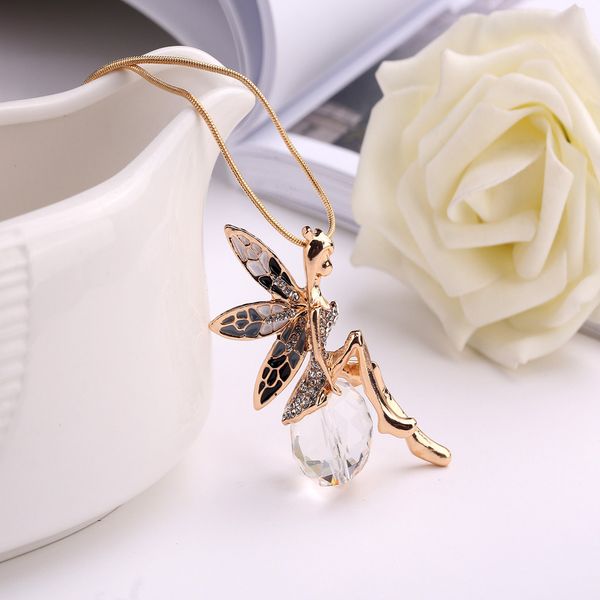 clear glass charm crystal ball full rhinestone embed butterfly angel fairy wind pendant women elegant necklace 1 piece, Silver
clear glass charm crystal ball full rhinestone embed butterfly angel fairy wind pendant women elegant necklace 1 piece, Silver