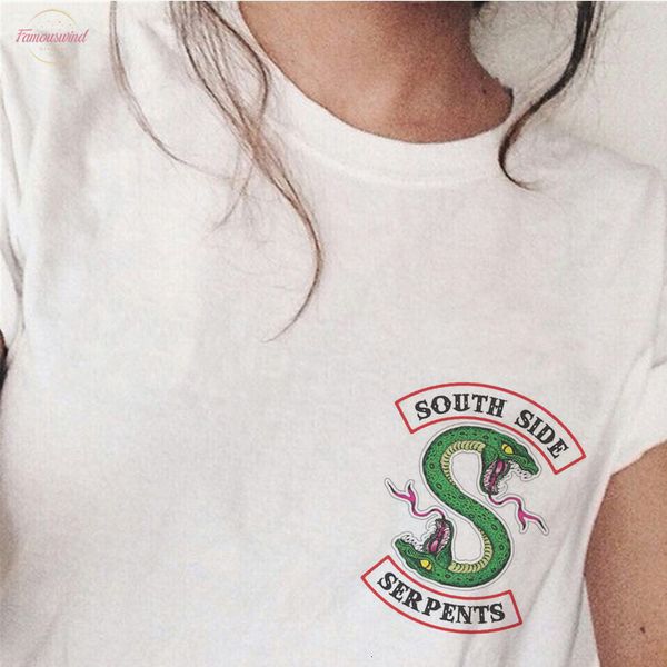 2020 women new ulzzang harajuku fashion southside riverdale t shirt snake print tshirt women tumblr streetwear summer top, White
2020 women new ulzzang harajuku fashion southside riverdale t shirt snake print tshirt women tumblr streetwear summer top, White