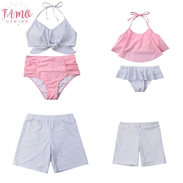 2020 family match swimsuit dot print bandage biquinis swimming trunks mom boy girl lovely bikinis high waist bathing vintage, White;black
2020 family match swimsuit dot print bandage biquinis swimming trunks mom boy girl lovely bikinis high waist bathing vintage, White;black