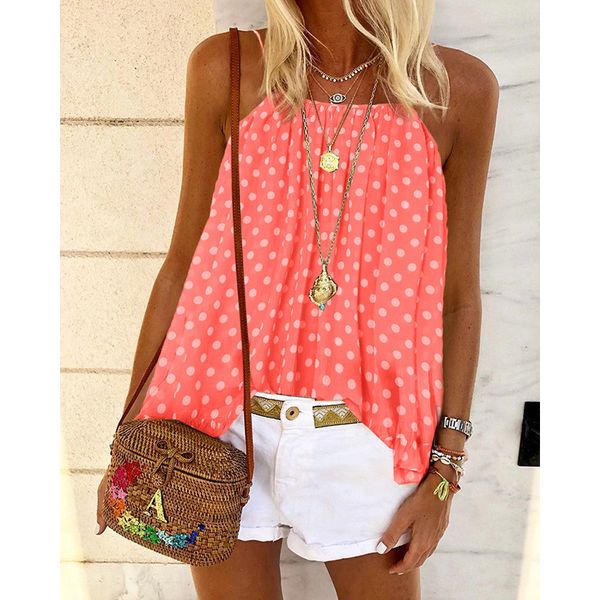 polka dot designer tshirts women sling sweet slim beach sleeveless loose tshirts fashion women tees, White
polka dot designer tshirts women sling sweet slim beach sleeveless loose tshirts fashion women tees, White