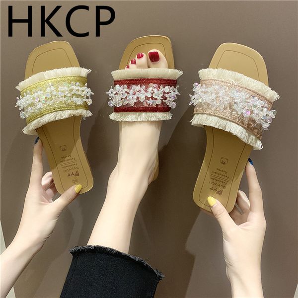 hkcp fashion new female drag 2019 summer wear fashion holiday beach shoes bear bottom bright drill wild flat female drag c293, Black
hkcp fashion new female drag 2019 summer wear fashion holiday beach shoes bear bottom bright drill wild flat female drag c293, Black