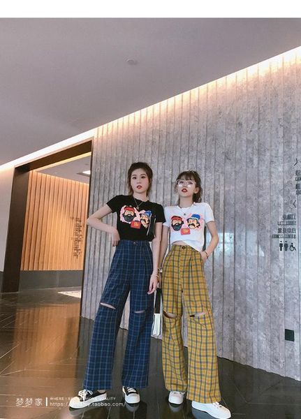 summer new women pants loose and versatile black wide-leg pants drape mopping trousers thin high-waist casual, Black;white
summer new women pants loose and versatile black wide-leg pants drape mopping trousers thin high-waist casual, Black;white