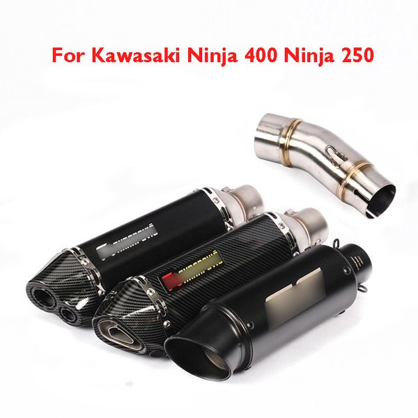 slip on ninja 250 400 motorcycle exhaust pipe muffler link mid pipe exhaust system for ninja 400 250 2017 2018
slip on ninja 250 400 motorcycle exhaust pipe muffler link mid pipe exhaust system for ninja 400 250 2017 2018