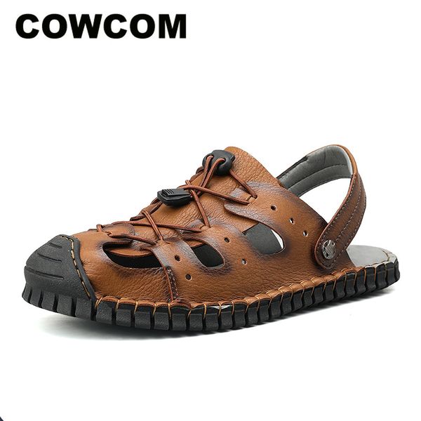 cowcom men's cave shoes 2020 summer leather out door sandals covered skin sandals slackers shoes slippers men's clk, Black
cowcom men's cave shoes 2020 summer leather out door sandals covered skin sandals slackers shoes slippers men's clk, Black