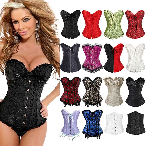 satin bone lace up steampunk corset bustier women corselet bustier corset straples overbust slim corset, Red;black
satin bone lace up steampunk corset bustier women corselet bustier corset straples overbust slim corset, Red;black