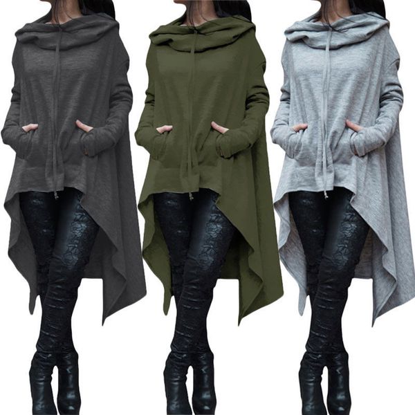 new fashion womens casual loose long sleeve hoodies sweatshirt pullover solid color pockets casual fashion, Black
new fashion womens casual loose long sleeve hoodies sweatshirt pullover solid color pockets casual fashion, Black