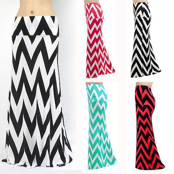 women's ladies waist banded chevron rayon long maxi dress skirts fashion hot, Black
women's ladies waist banded chevron rayon long maxi dress skirts fashion hot, Black