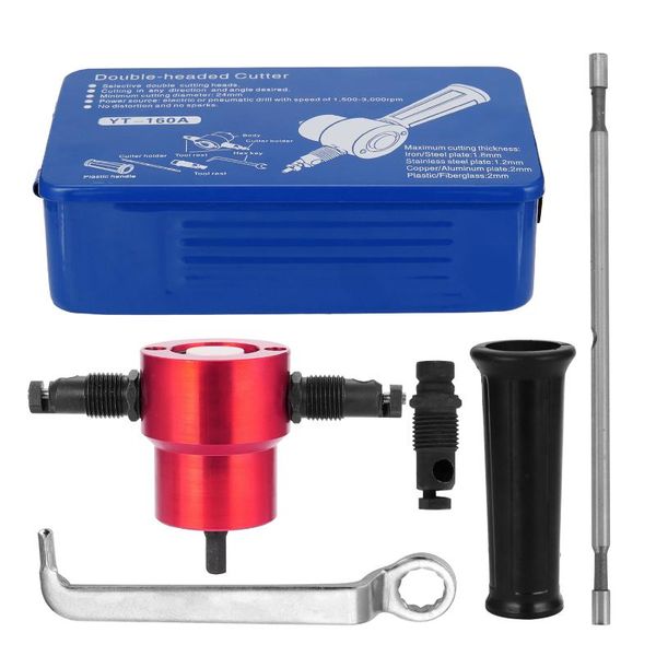 double-headed sheet metal nibbler cutter 360 degree adjustable drill attachment power tool accessories cutting tools
double-headed sheet metal nibbler cutter 360 degree adjustable drill attachment power tool accessories cutting tools