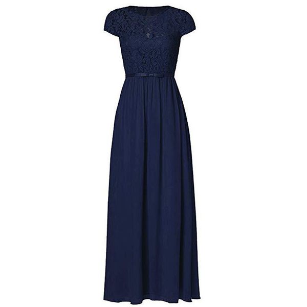 long navy blue bridesmaid dresses lace chiffon with short sleeves lace maid of honor dresses plus size wedding guest dress, White;pink
long navy blue bridesmaid dresses lace chiffon with short sleeves lace maid of honor dresses plus size wedding guest dress, White;pink
