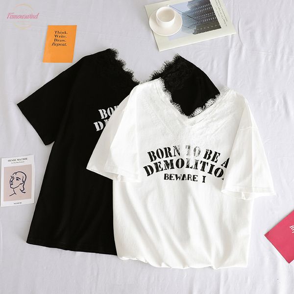 2020 summer new fashion lace patchwork t shirt halajuku casual irregular short sleeve female t shirts black white top
2020 summer new fashion lace patchwork t shirt halajuku casual irregular short sleeve female t shirts black white top