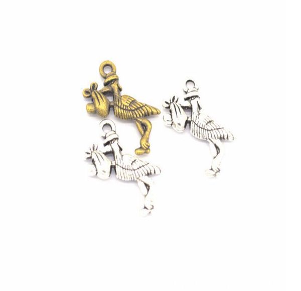 100pcs tibetan silver plated zinc alloy stork baby bird charms pendants for jewelry making diy handmade craft, Bronze;silver
100pcs tibetan silver plated zinc alloy stork baby bird charms pendants for jewelry making diy handmade craft, Bronze;silver