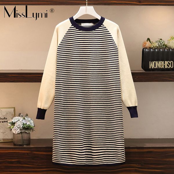 xl-4xl plus size women long knitted sweater dress winter 2019 fashion long sleeve patchwork striped loose casual warm pullover, White;black
xl-4xl plus size women long knitted sweater dress winter 2019 fashion long sleeve patchwork striped loose casual warm pullover, White;black