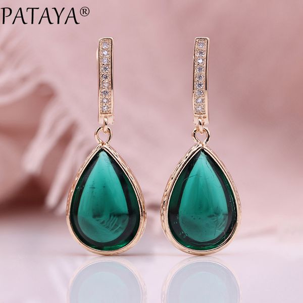 pataya new long earrings women fashion wedding noble jewelry 585 rose gold synthetic glass crystal water drop dangle earrings, Golden
pataya new long earrings women fashion wedding noble jewelry 585 rose gold synthetic glass crystal water drop dangle earrings, Golden