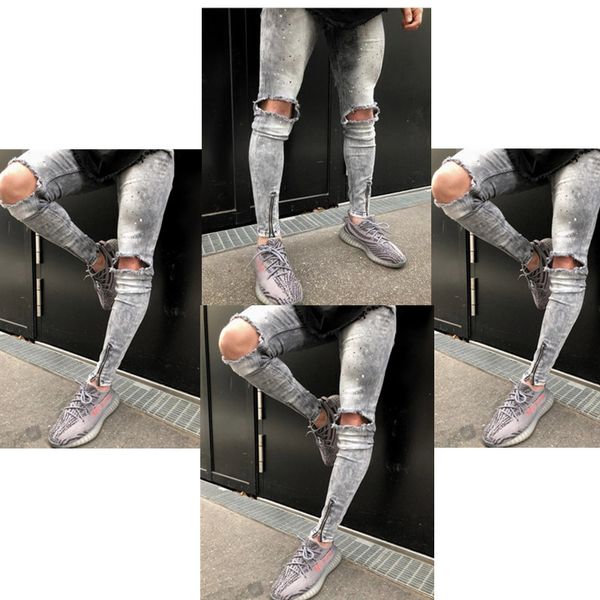 2019 men's designer jeans micro-elastic feet jeans knee hole pants zipper men's 3xl, Blue
2019 men's designer jeans micro-elastic feet jeans knee hole pants zipper men's 3xl, Blue
