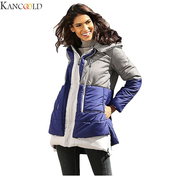 kancoold women winter classic trench coat waterproof raincoat thickened cotton color matching hooded jacket cotton coat, Black
kancoold women winter classic trench coat waterproof raincoat thickened cotton color matching hooded jacket cotton coat, Black